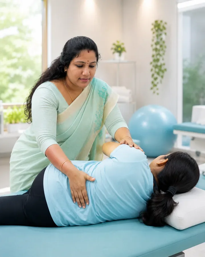 Back pain physiotherapy care at Sri Sashti Physiotherapy Clinic