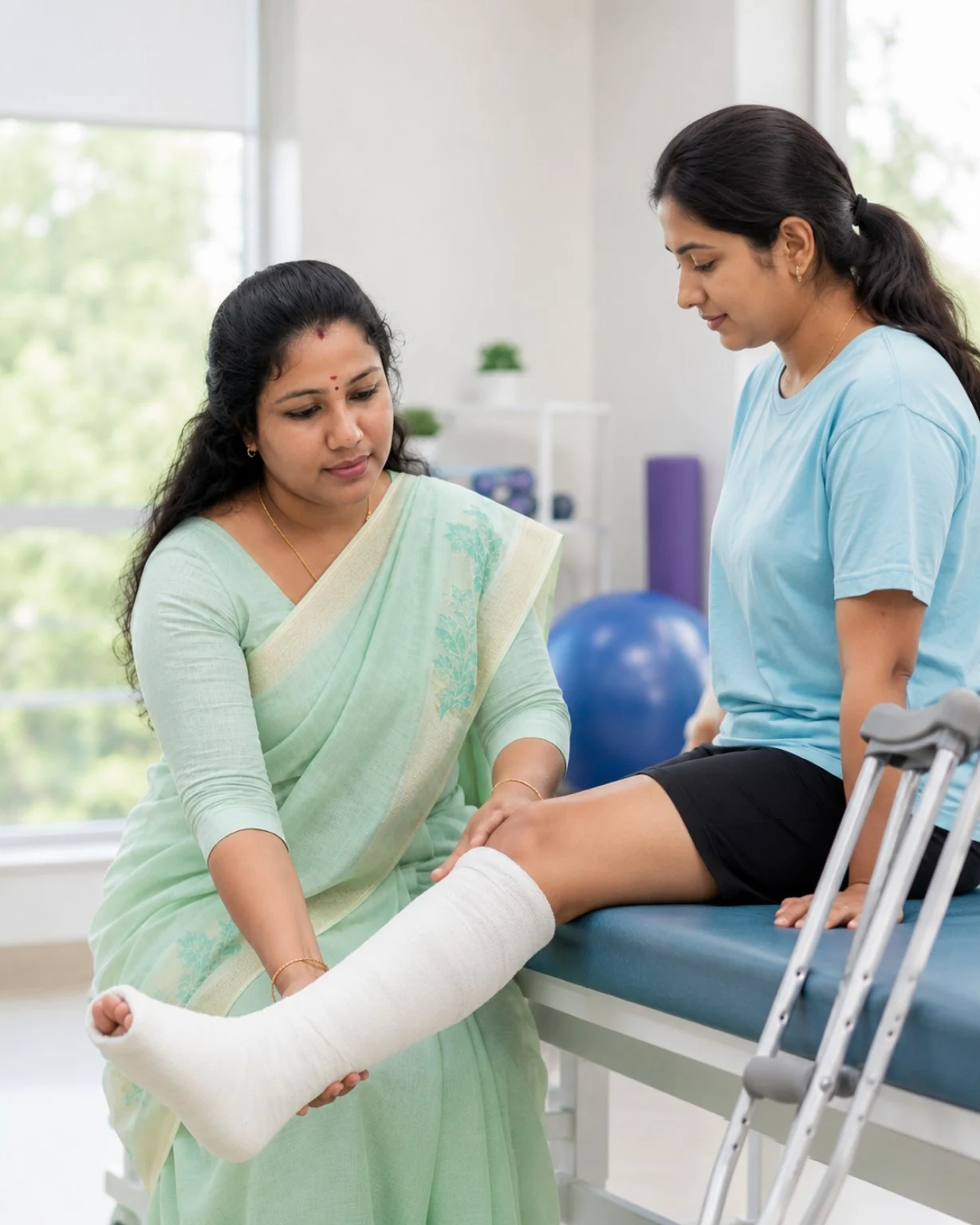 Fracture rehabilitation physiotherapy at Sri Sashti Physiotherapy Clinic