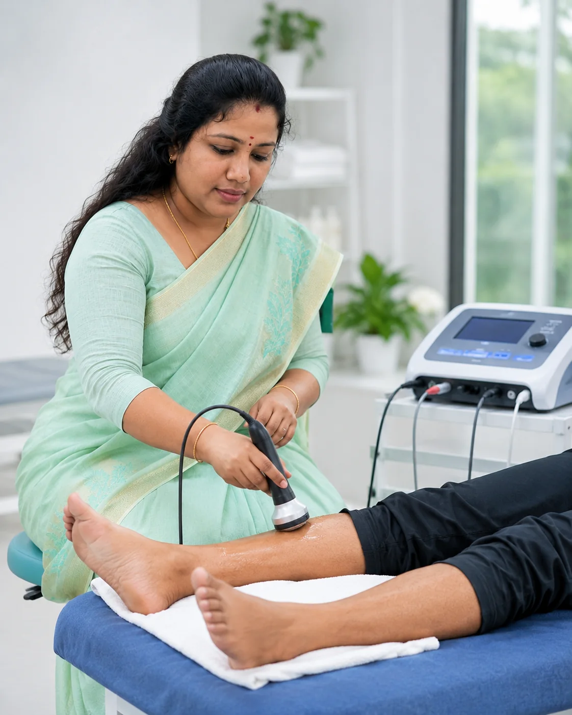 Electrotherapy Palladam care session at Sri Sashti Physiotherapy Clinic
