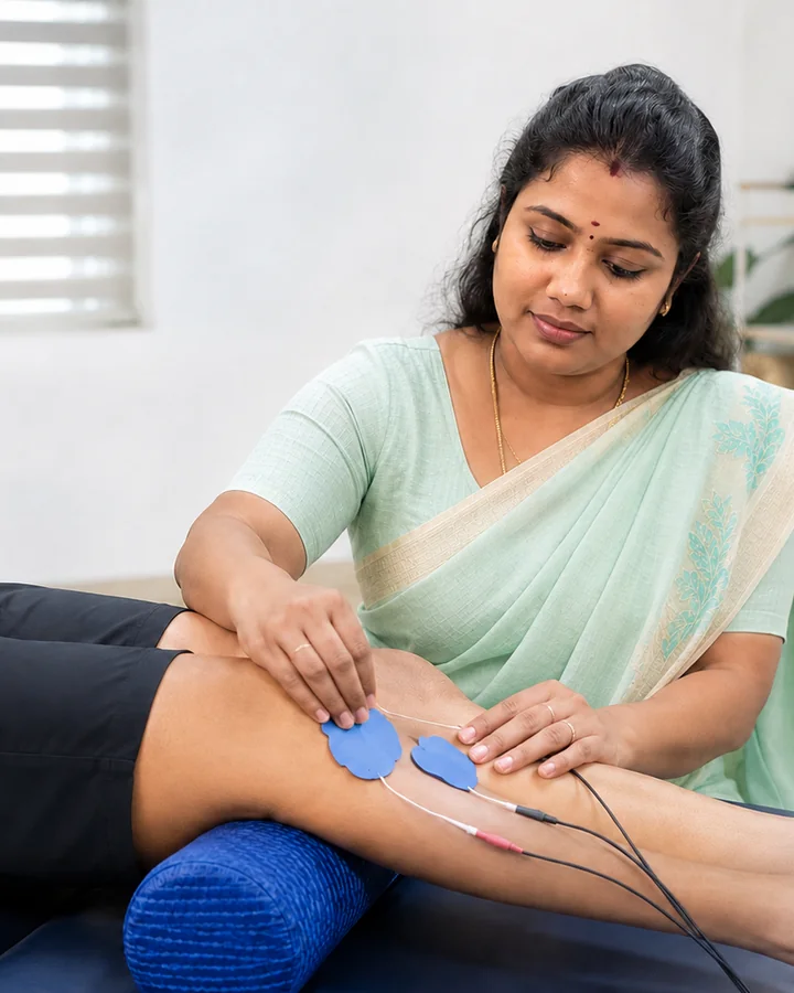 Knee pain and arthritis physiotherapy care at Sri Sashti Physiotherapy Clinic