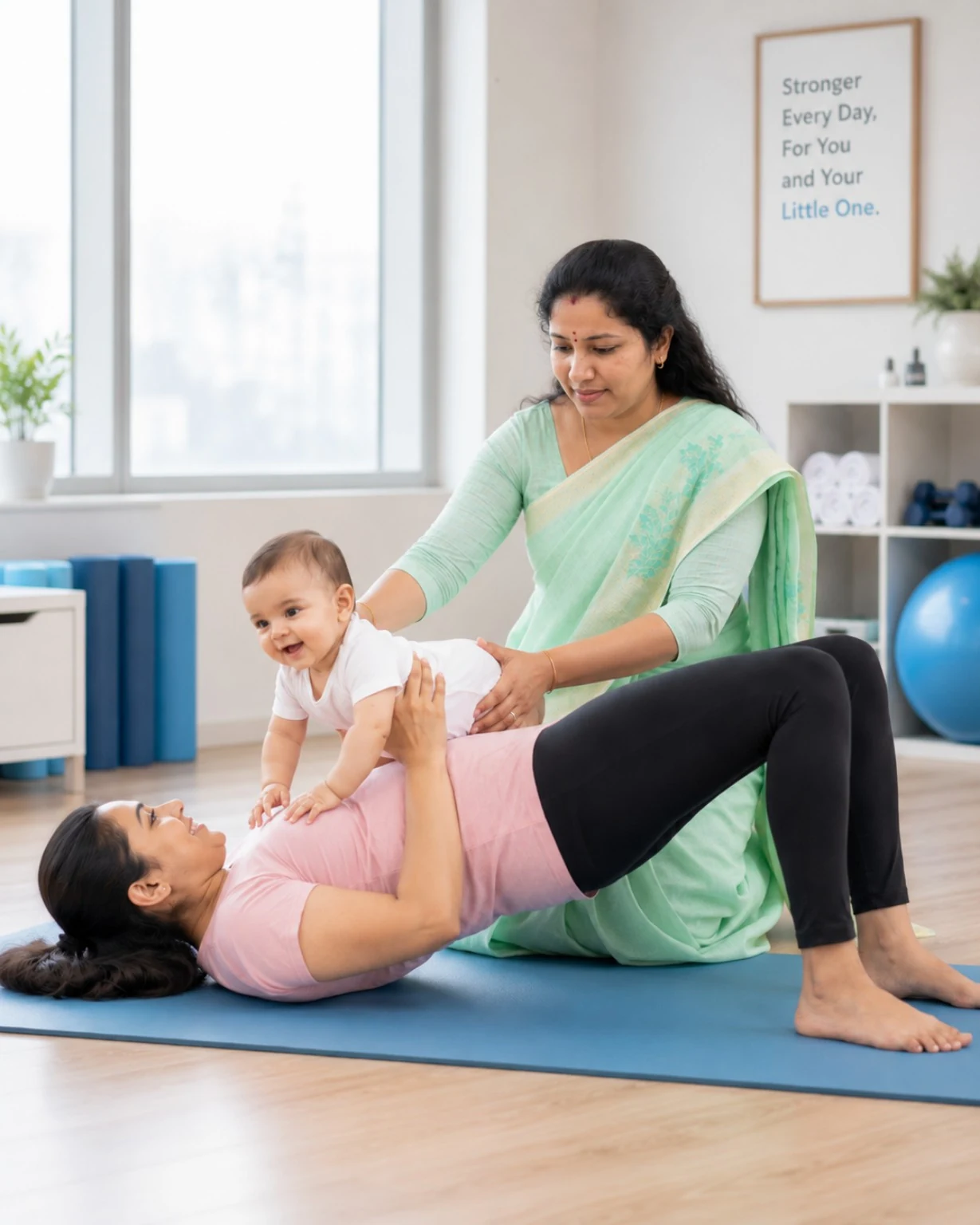 Postnatal physiotherapy care at Sri Sashti Physiotherapy Clinic